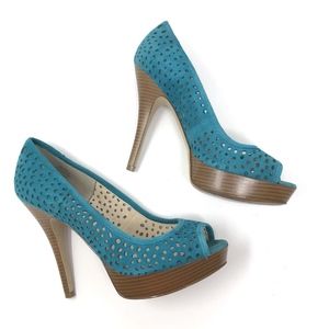 Enzo Angiolini Cutout Peep Toe Sully Platform Pump